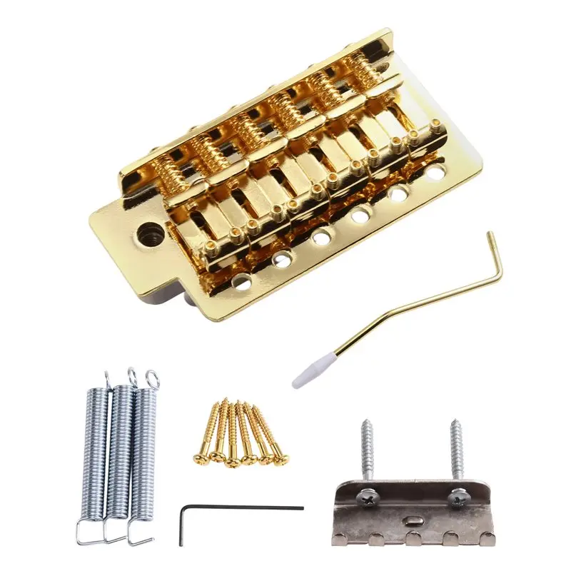 FSTE-51.5Mm Vintage SQ ST Guitar Tremolo Bridge 6-Screw Assembly For Fender Squier/ Stratocaster Electric Guitar