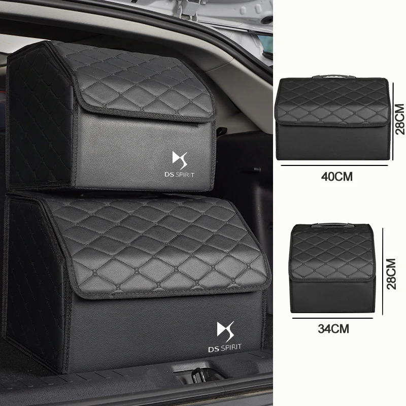 Car Trunk Organizer Box Auto Storage Bag Tools Stowing Tidying For DS DS4S DS5 DS4 DS6 DS7 DS9 5LS DS3 WILD RUBIS SPIRIT E-Tense