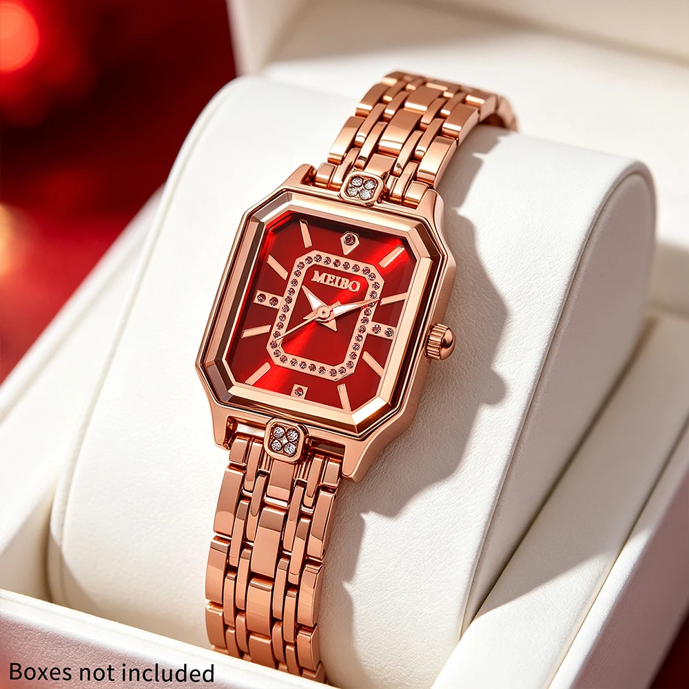 1pc women's fashionable and elegant quartz watch for time reading. The wrist watch is suitable for daily wear and holiday gifts