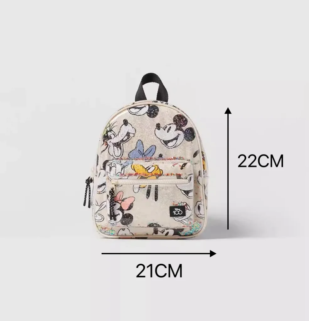 Disney Brand Printed Backpacks Mickey And Minnie Cartoon Kids Girls Two-shoulder Bags Summer New Cute Small Schoolbags Toddler