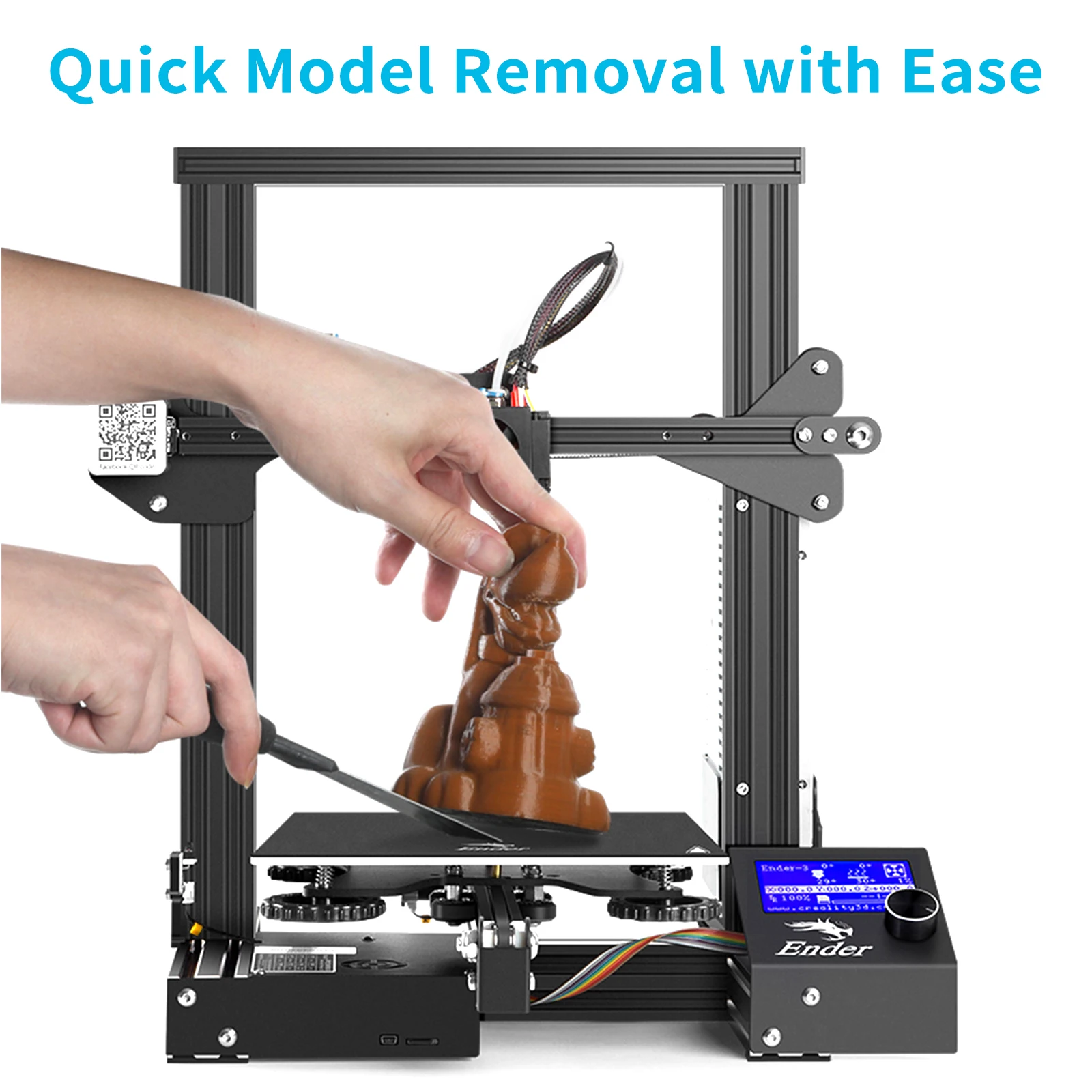 Imagem -06 - Creality Oficial 3d Printe Ender3 Alta Precisão Faça Você Mesmo Impressora 3d Máscara de Impressão de Código Aberto Retomar Impressão com 220*220*250m