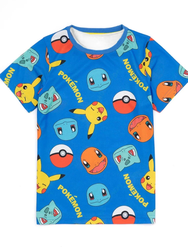 

Хит продаж: Модная японская футболка с 3D-принтом Покемон (ручная роспись), милые топы с коротким рукавом в больших размерах