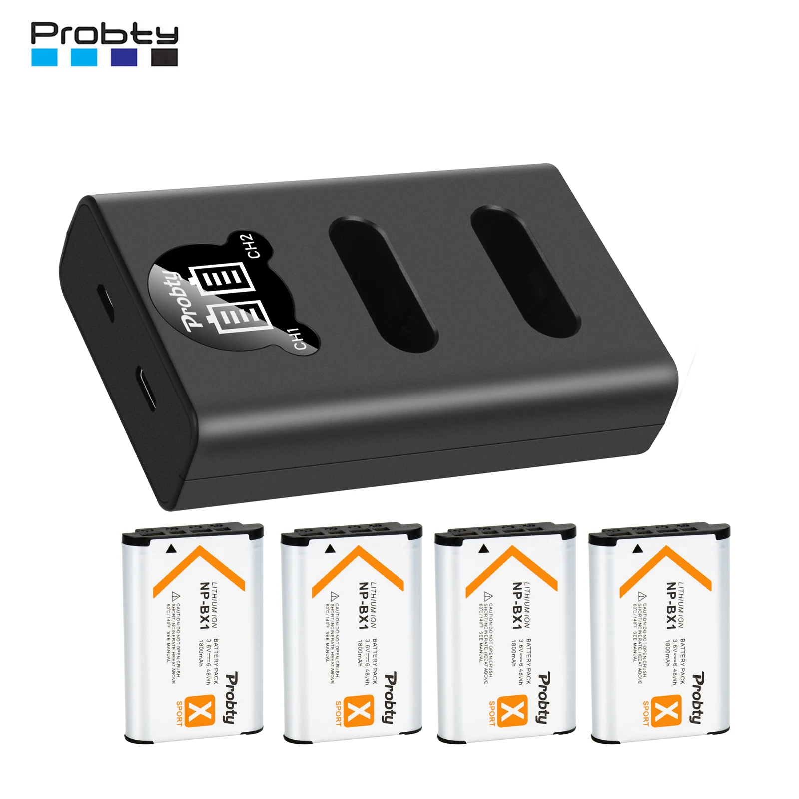NP-BX1 NP BX1 Bx1 1800mAh battery + LED USB Charger with Typ