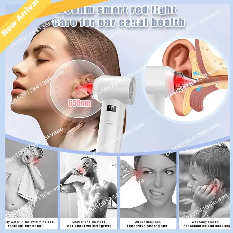 M01K Electric Warm Air Ear Dryer Ear Cleaner Forswimming Bathing Water Inlet Inhibiting Bacteria