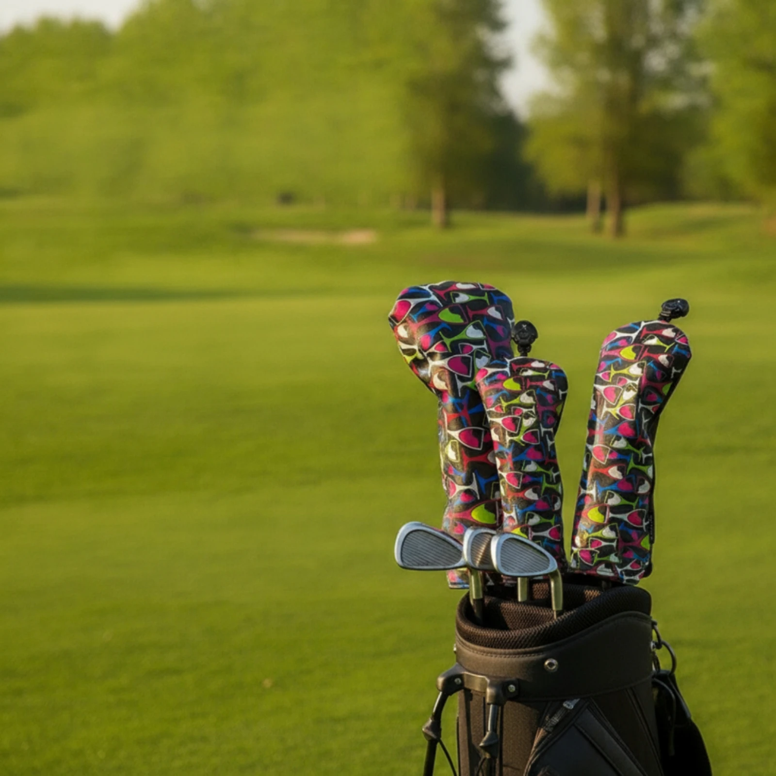 Golf Club Head Cover Elastic Wood Headcover Golf Headcover with Tag Soft Sporting Goods Stretchy for Golfers