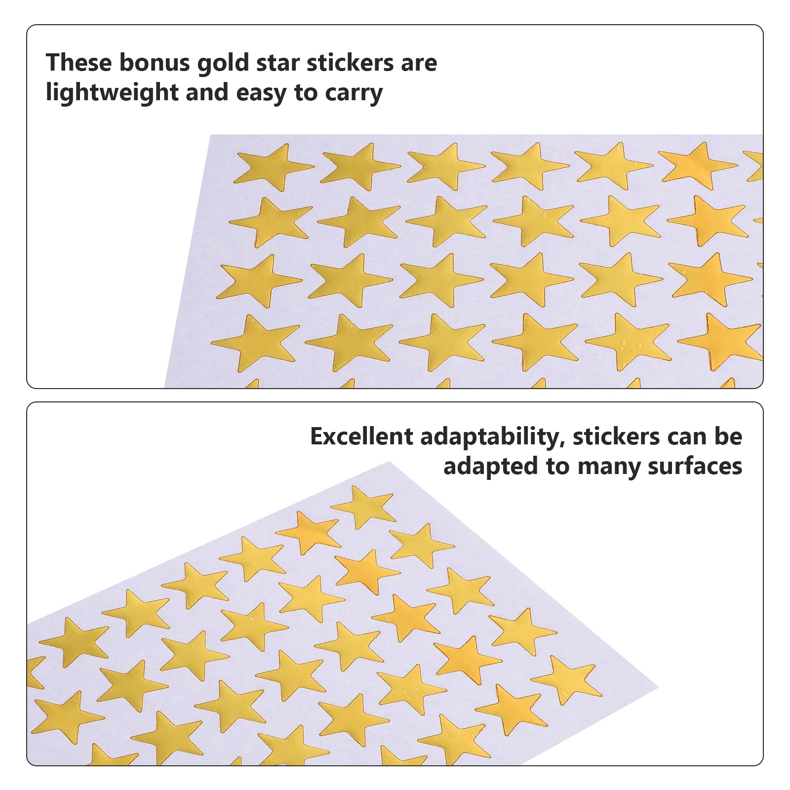 

10 Sheets Pentagram Sticker Star Stickers for s