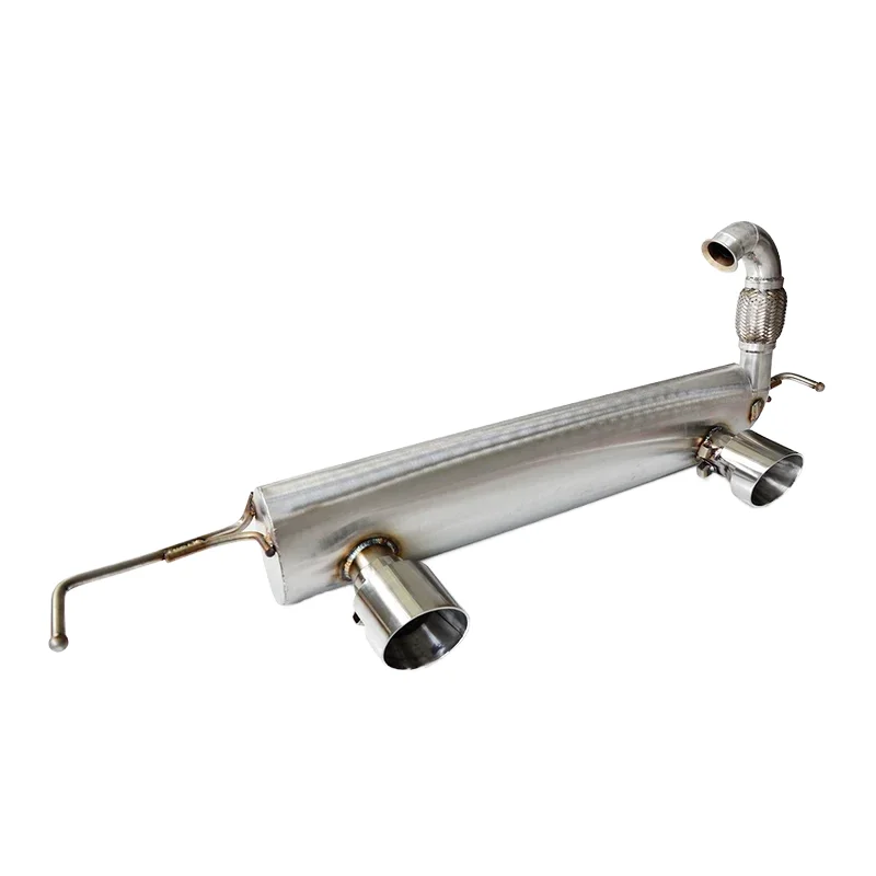 Sports Car Sound Stainless Steel exhaust tube for Mercedes Benz Smart W453 1.0/0.9T Dual-outlet tip exhaust