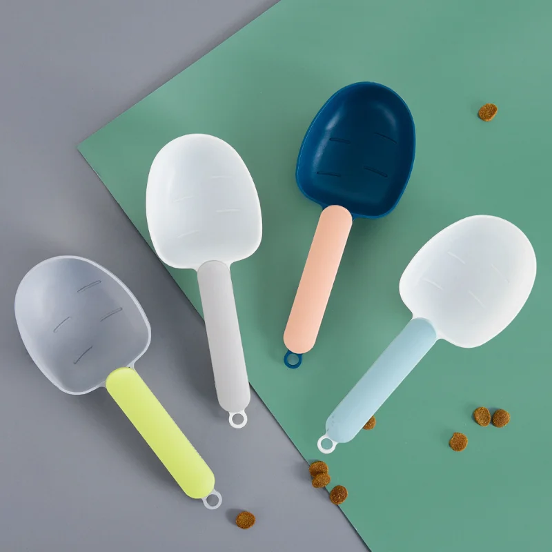 Household Rice Spoons, Multifunctional Kitchen Coarse Grain Spoons, Plastic Long Handle with Snap Closure Clip, Practical