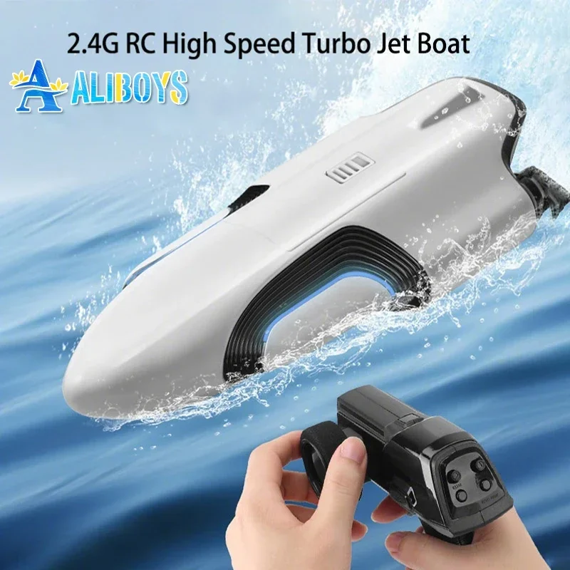 

S2 Remote Control Boat 2.4G Twin Turbojet High-speed Remote Control Speedboat Capsize Reset Competitive Waterproof Toy Boy Gifts