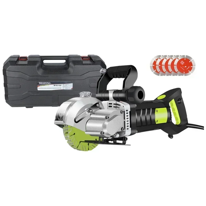 Wall Slotting Machine, Dust-Free, Steel, Concrete Groove Cutting Machine, Electric Wall Chaser, Circular Saw, Slotter