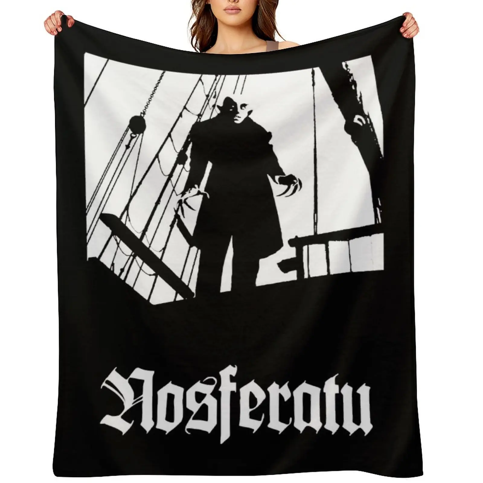 

Nosferatu black Classic Throw Blanket Plush Blankets For Sofas Thins Luxury Thicken Blankets