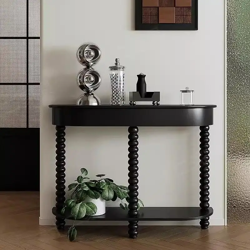 Mesas de consola clásicas de mediados de siglo, mesas de consola posmodernas elegantes y estéticas Vintage, muebles de Consola Retro chinos