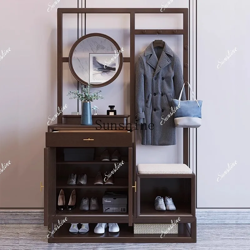 Clothing frame chest integrated floor bedroom solid wood light luxury storage home simple and modern FT