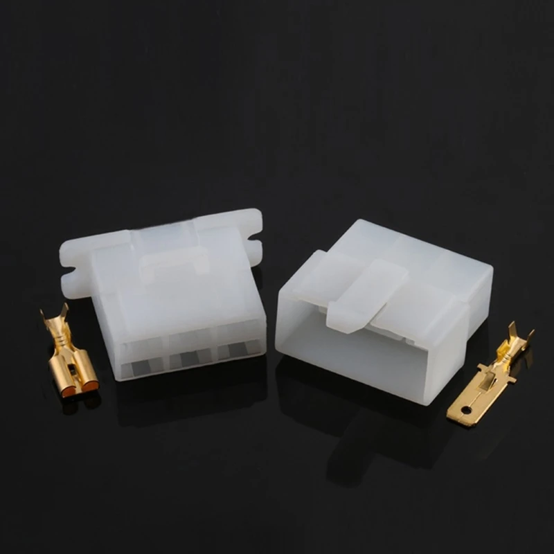 6-Way Wire Harness Plug Set with Plastic Housing and 6 Metal Terminals 6120-2063 6110-4563 DJ70611-6.3-11/21 for Automotive