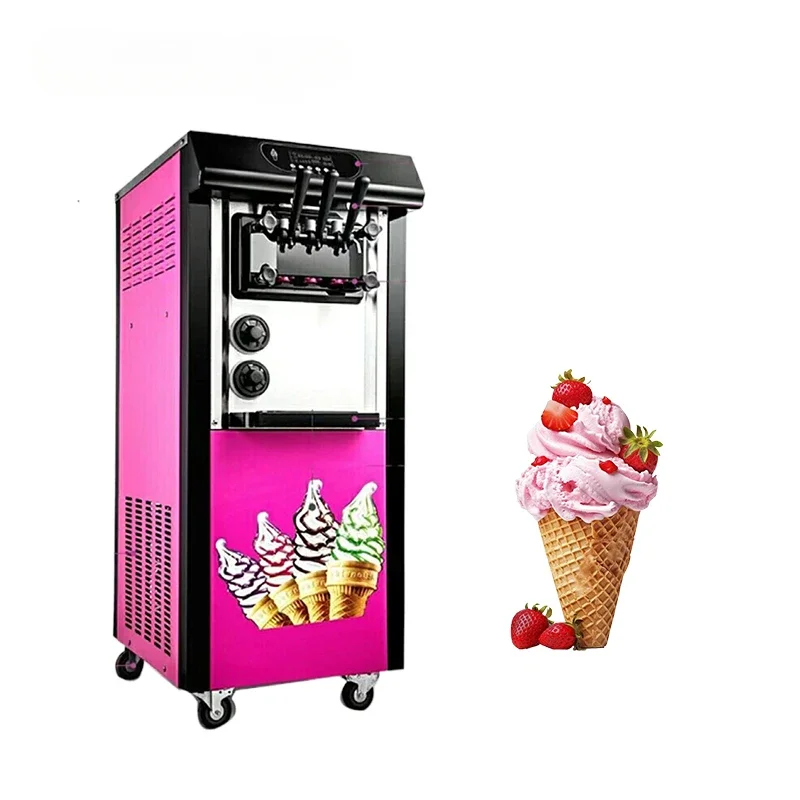 Bestselling Automatic Vertical Soft Serve Ice Cream Making Machine Restaurants Dessert Shops Amusement Parks Use