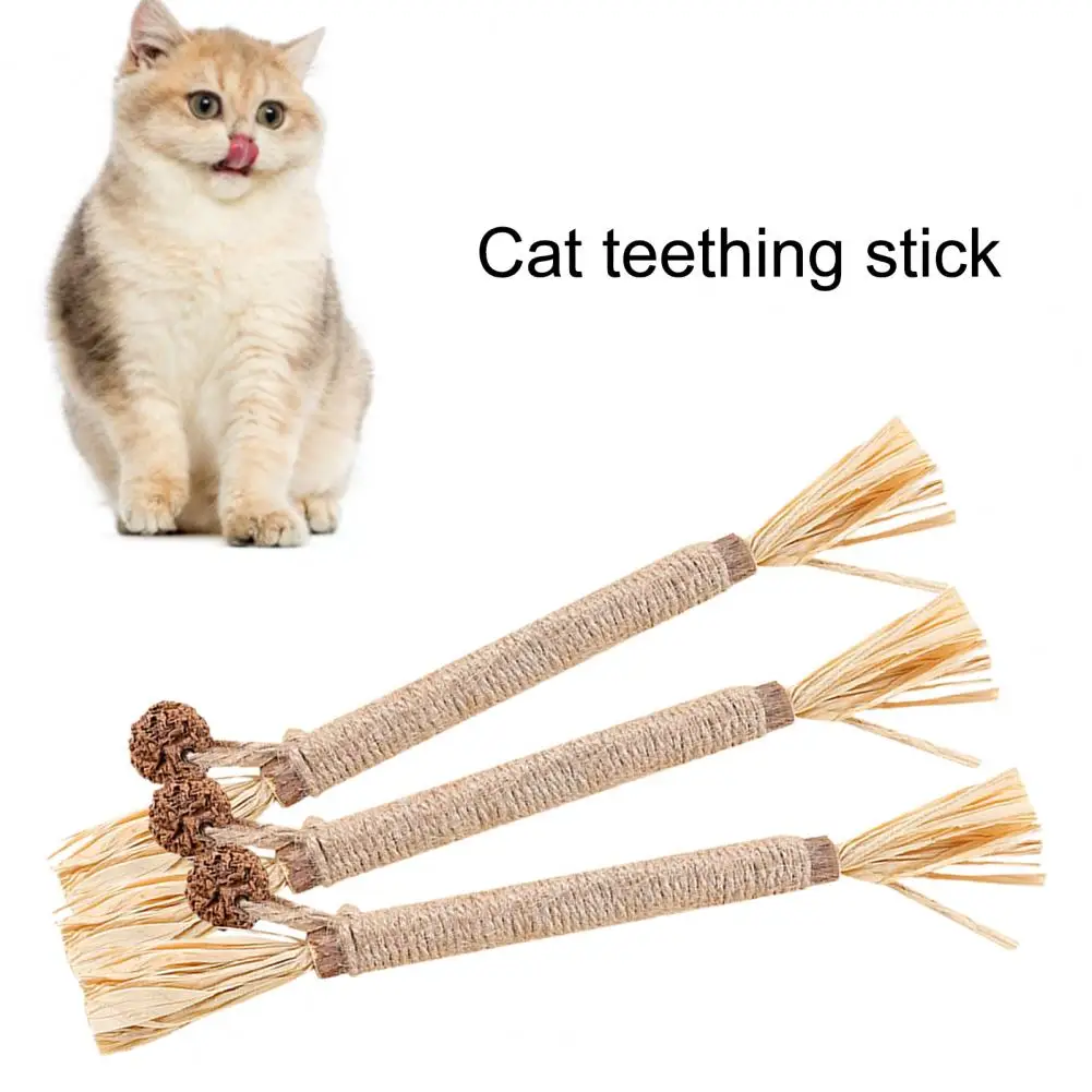 Cat Toys，Natural Matatabi，Pet Cat Snacks Sticks，Cleaning Tooth Catnip，Bite-resistant，Teeth Grinding Stick，Pet Supplies