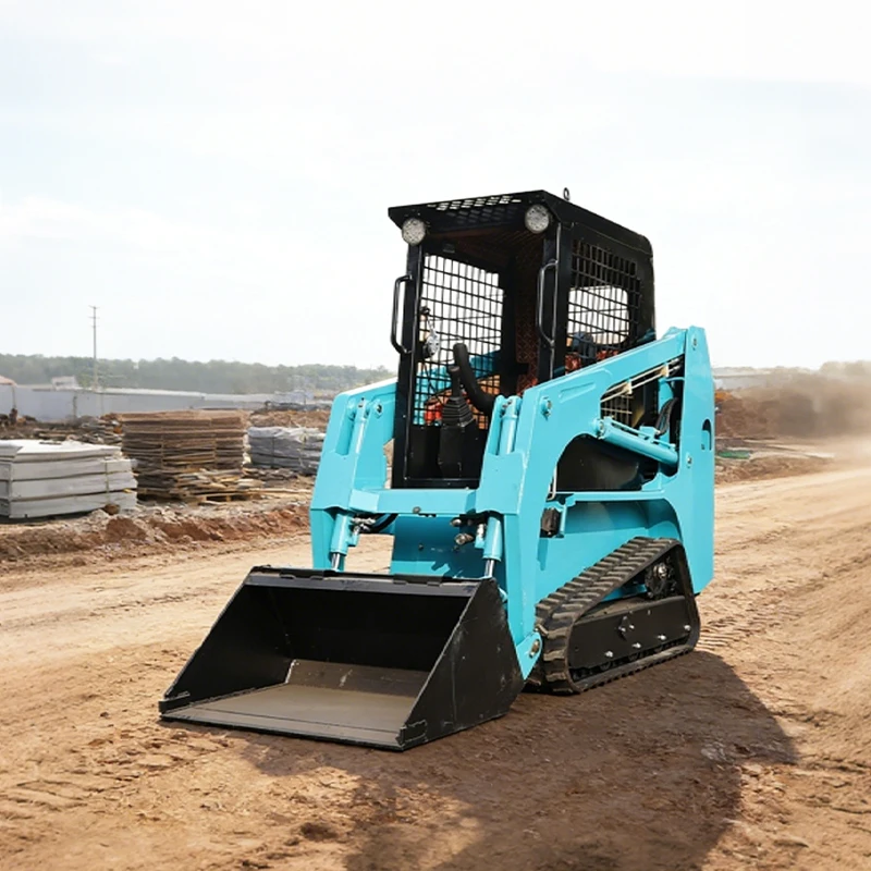 Hot Sale Crawler  Skid Steer Loader Euro 5 CE EPA Engine Diesel Mini Track Loader  Farm Mini Skid Loader Customized