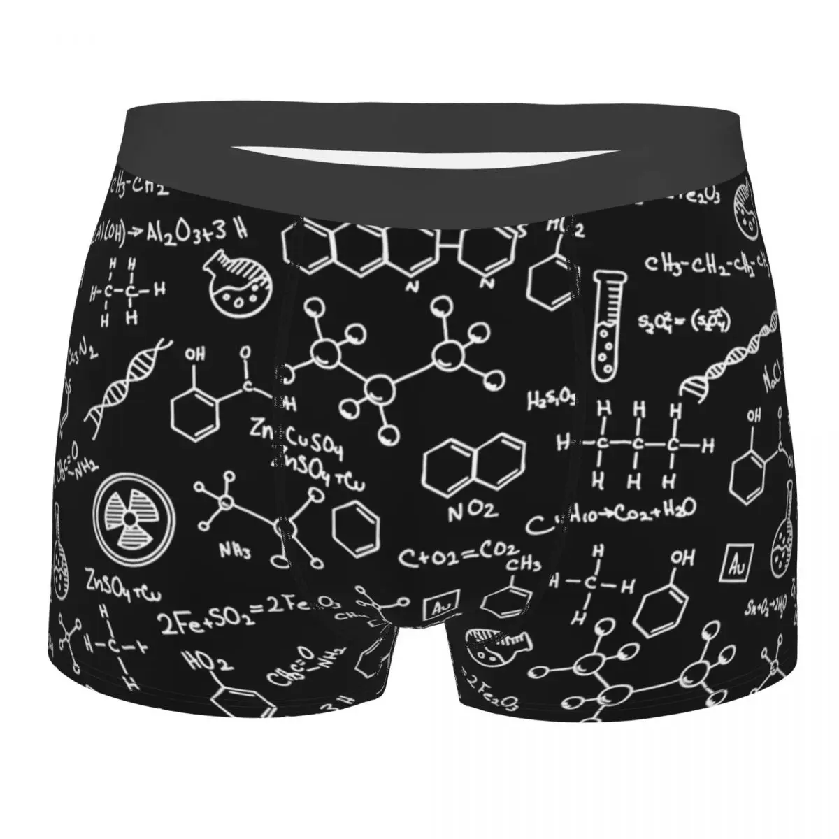 Science Chemistry Pattern Men Underwear Chemical Boxer Shorts Panties Humor Soft Underpants for Homme