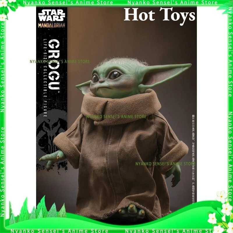 

In Stock Hot Toys The Mandalorian Grogu 1:1 Scale 37.5cm Collectible Figure Anime Models Toy Doll Gift