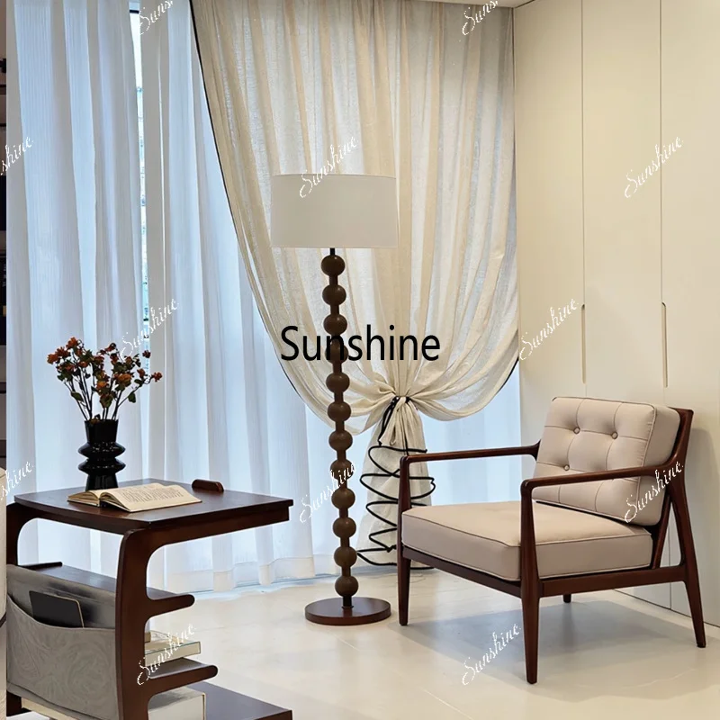 

Bedroom living room solid wood sofa chair new Chinese high-end single leisure chair