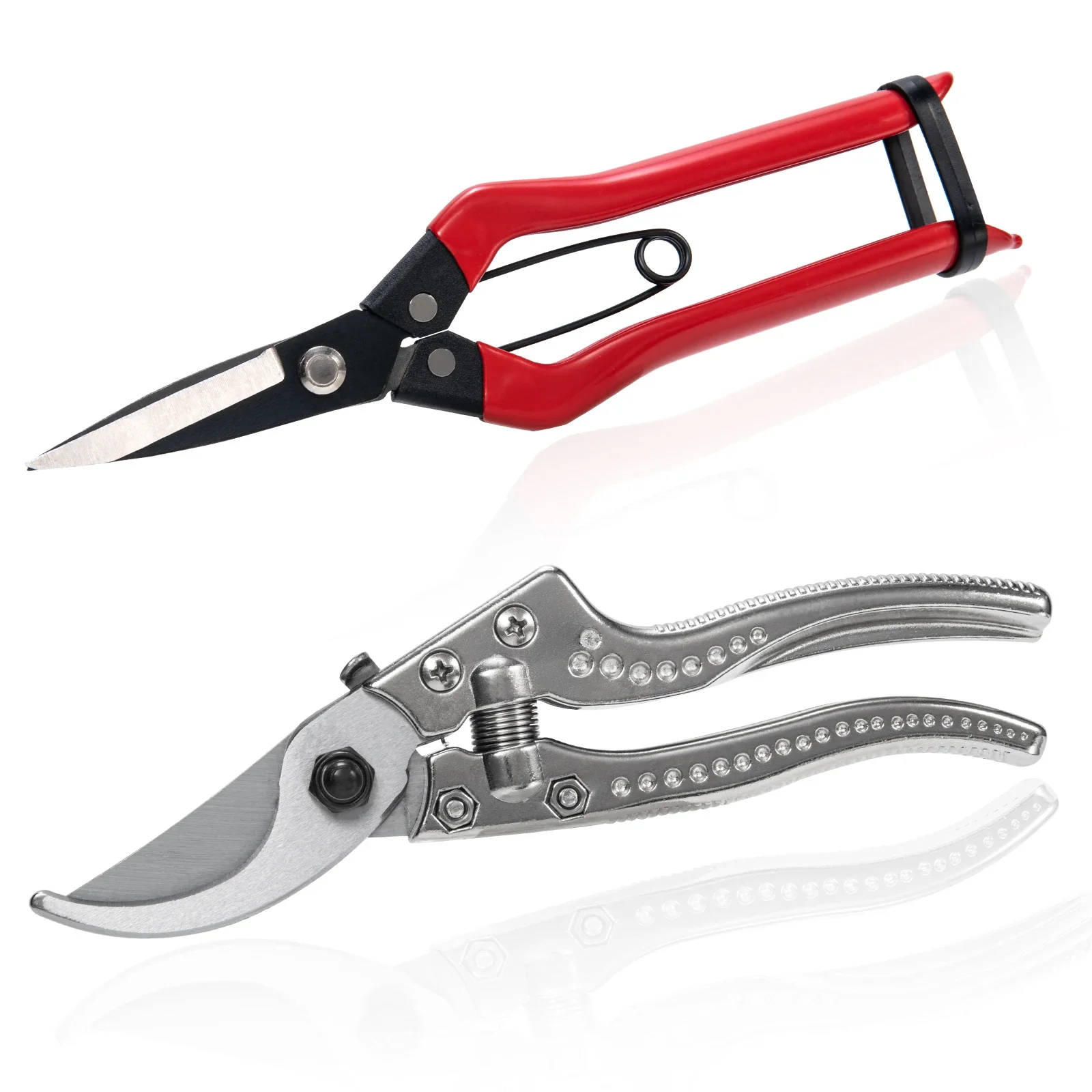 2Pcs Professional Garden Scissors Branch Pruner Tree Cutter Bypass for Efficient Plant Cutting and Trimming Pruning Hand Tools