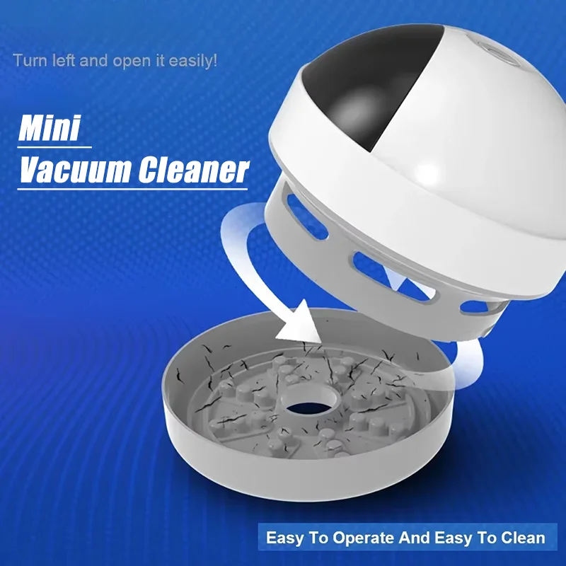 Xiaomi Desk Dust Vacuum With Clean Brush Desktop Cleaner Mini Vacuum Cleaner USB Charging For Office Table Desktop Sweeper New