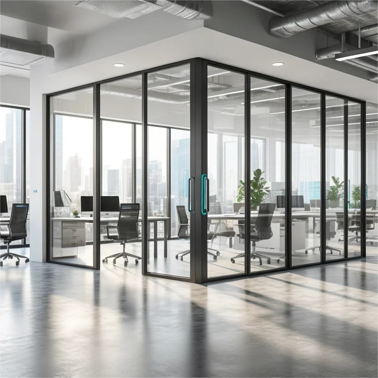Electrically Controlled Smart Glass Partition Switchable PDLC Frosted Glass Remote Sound Insulation for Modern Office Showrooms