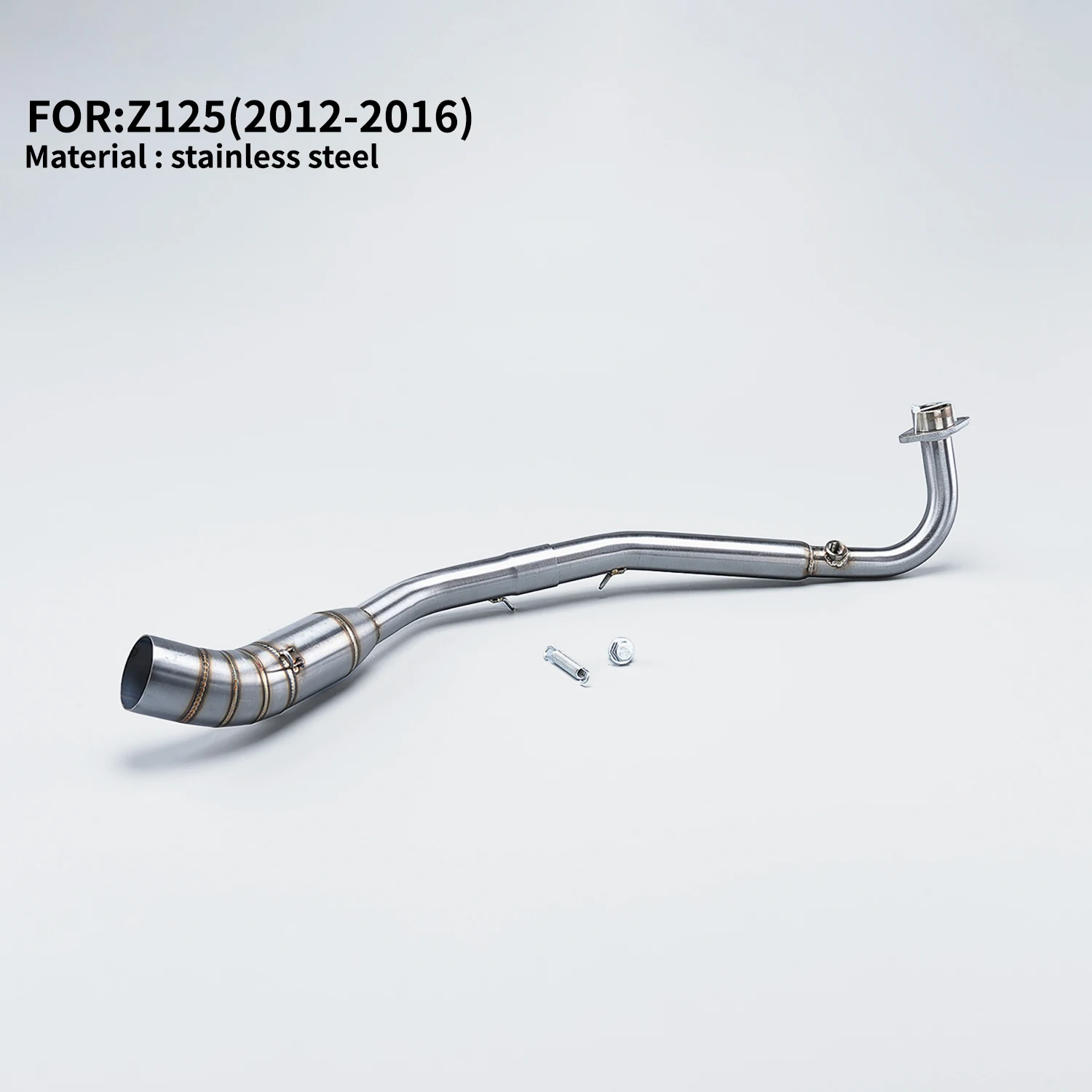 

FOR Z125 2012-204 Motorcycle Exhaust Slip-On full System Escape Front Link Pipe mid-section modification original connection