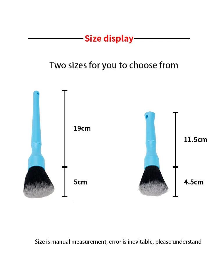 Ultra-Soft Detailing Brush Super Soft Auto Interior Detail Brush With Synthetic Bristles Car Dash Duster Brush