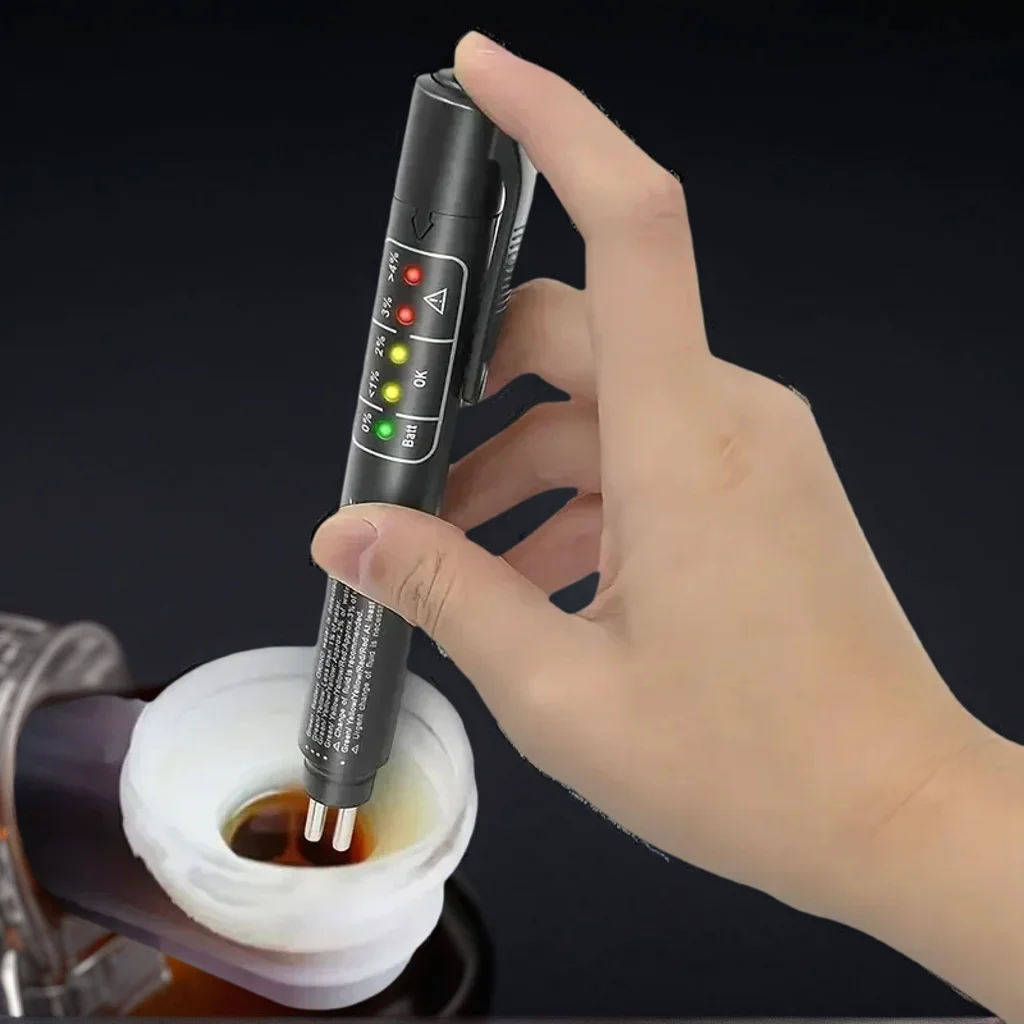 Caneta Testadora de Fluido de Freio - Display LED para Qualidade do Óleo