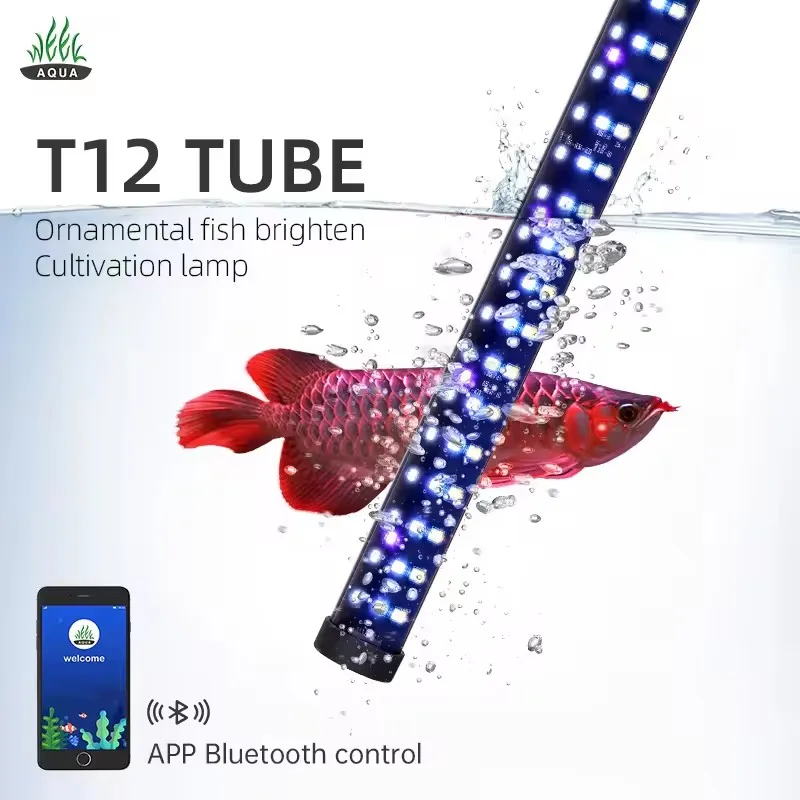 Aquarium Accessories Waterproof LED Arowana Light Akvaryum Tank Timing Dimmed IP68 UV Submersible Light