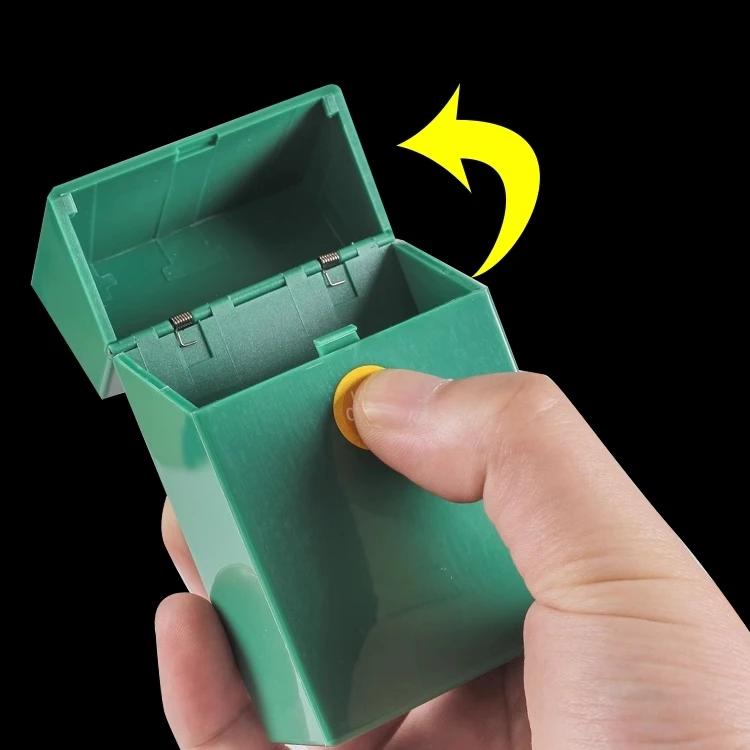 Plastic Small Card Collection Organizer Photo Card Holder Box Flip Lid Credential Holder Idol Photo Storage Case Cigarette Case