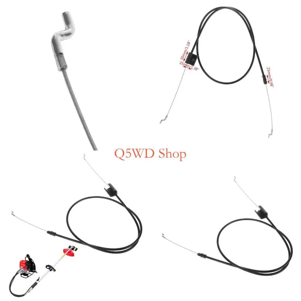 

Q5WD Lawn Mower Throttle Pull Engine Zone Control Cable With Z Bend Garden Tool