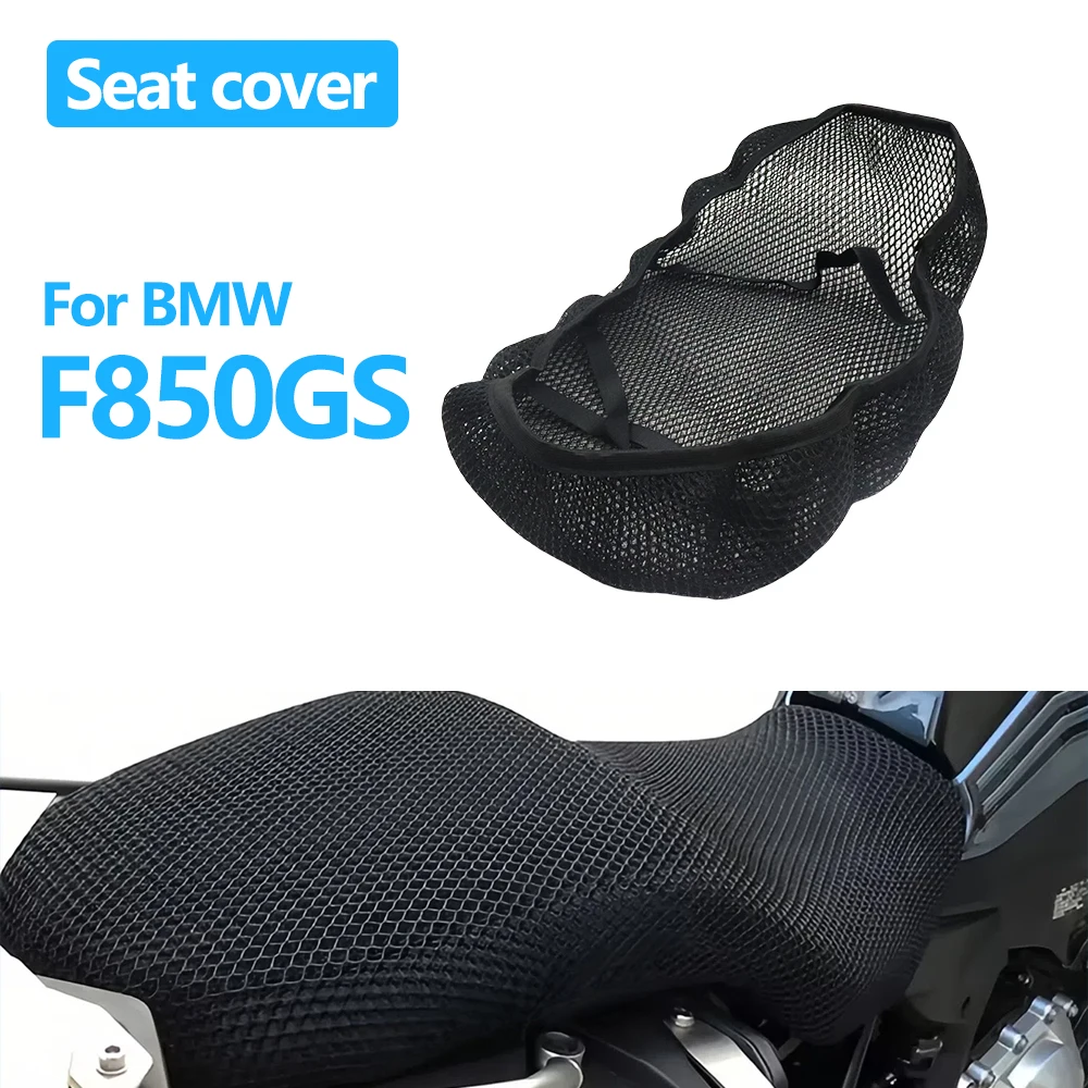 For BMW F850GS F 850 GS 2019-2024 Motorcycle Seat Cover 3D Mesh Fabric Seat Non-Slip Breathable Heat Insulation Protect Cushion