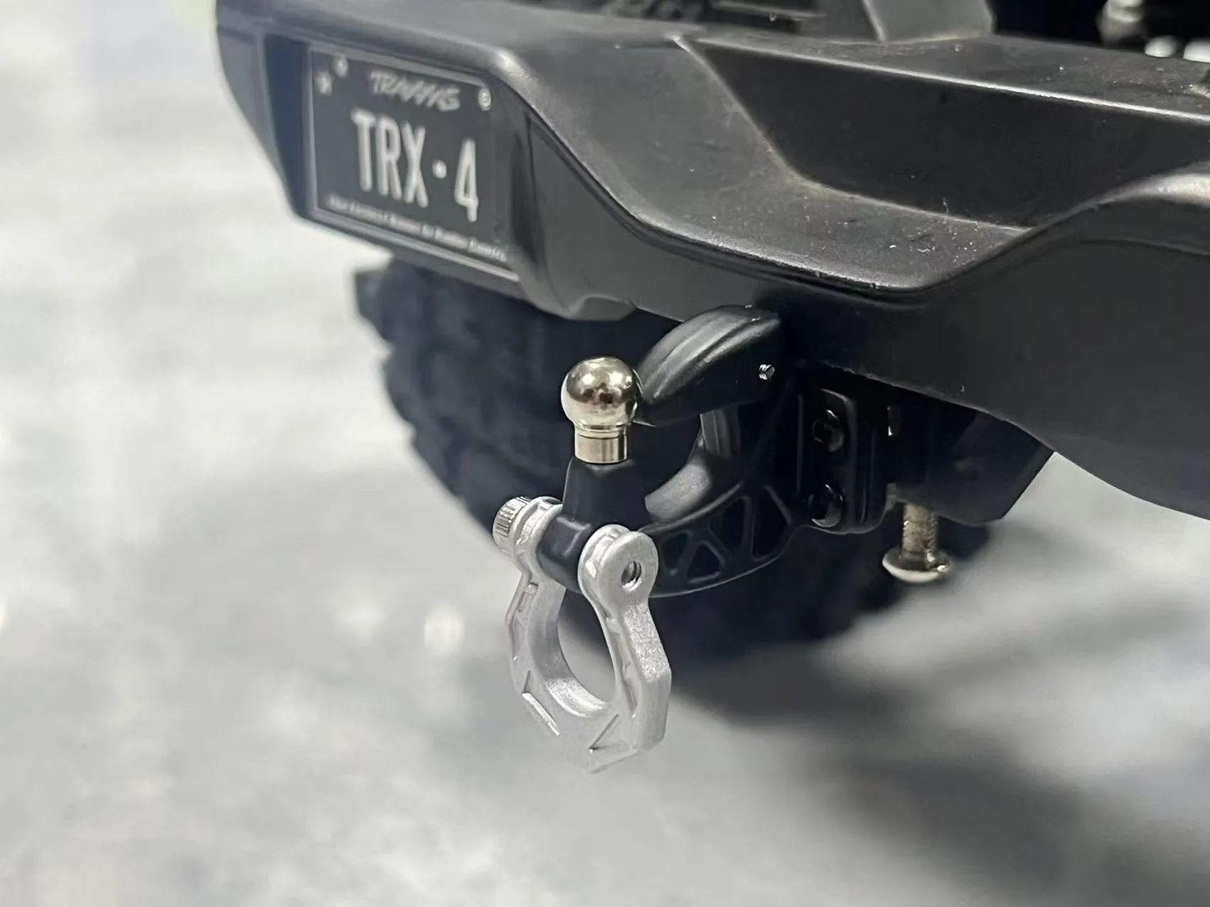 Metall Hinten Stoßstange Abschleppen Anhänger Haken Drop Hitch Empfänger Für 1/8 1/10 Rc Crawler Auto Axial Scx10 Trax/als Trx4 Rgt Yikong Redcat – Detail 4