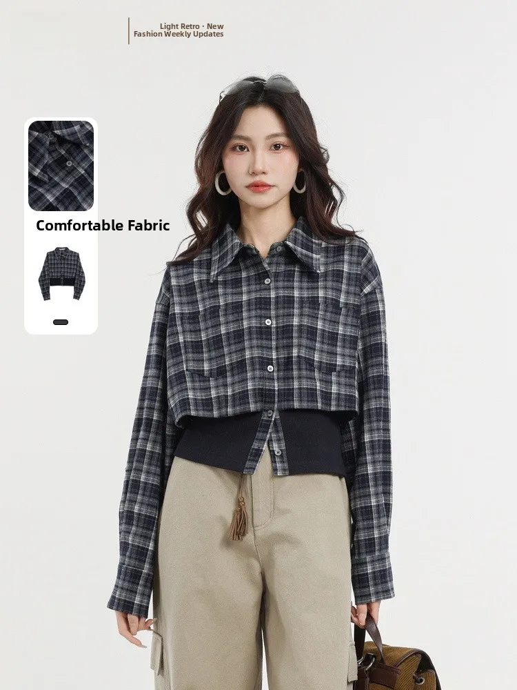 

Casual Korean Sle irt Memory's Start Spring 2026 New Sle Slimming Outerwear Breathable Long Sve Button up Women's irt