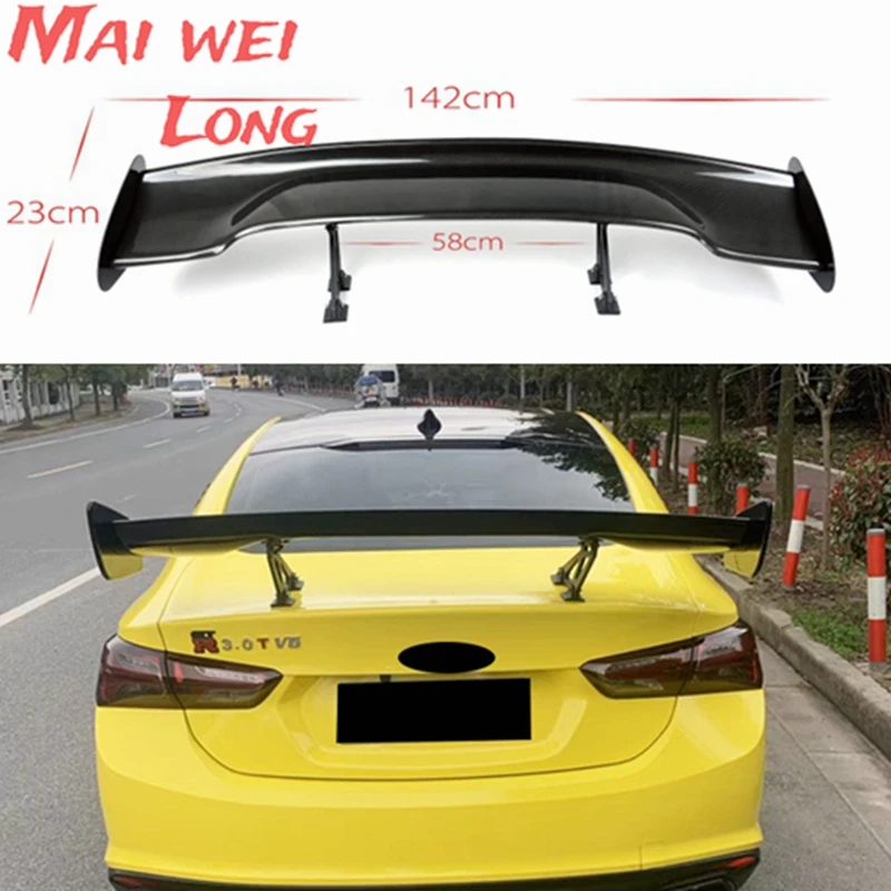 

Rear Trunk Lid Boot Spoiler Wings For Chevrolet Chevy Cruze Malibu XL142CM Car Tuning Style Black ABS Plastic Accesso