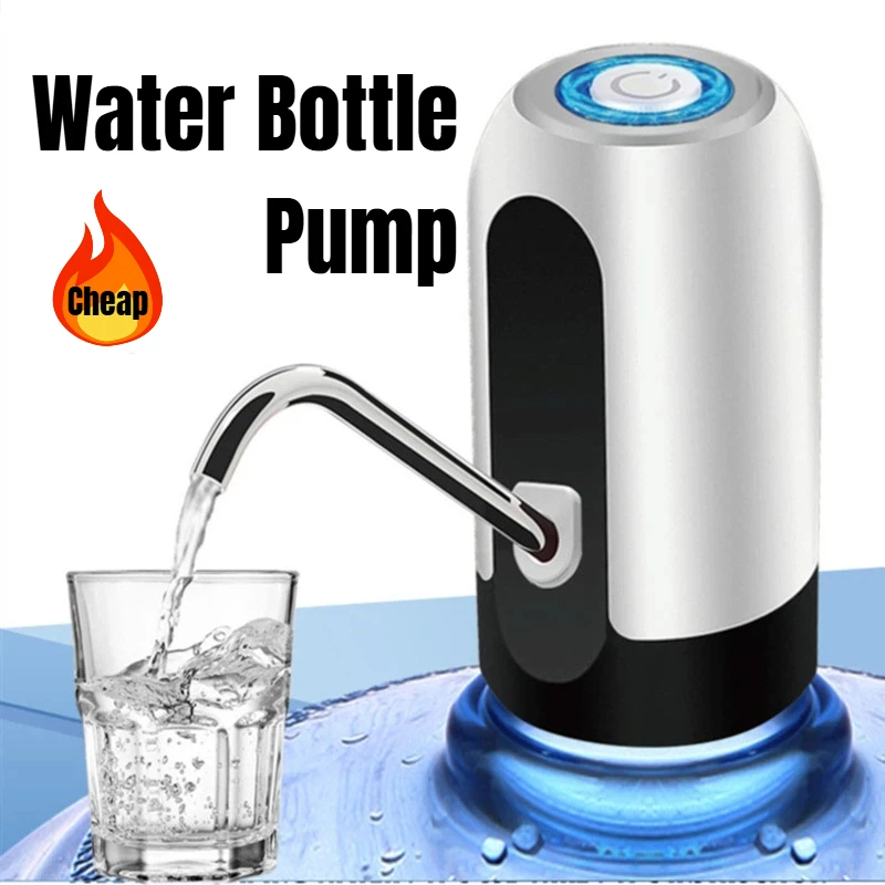 

Дешевый насос для бутылки с водой, 5 галлонов, зарядка через USB, автоматический питьевой портативный электрический диспенсер для воды, переключатель 2026