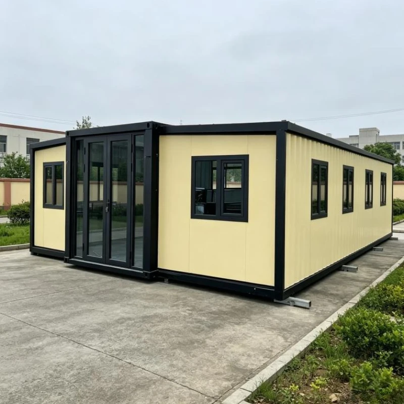 Detachable Container House 20/30/40ft Modular Office Studio Workshop 2 Bed 1 Bath Kitchen Easy Assembly Weatherproof