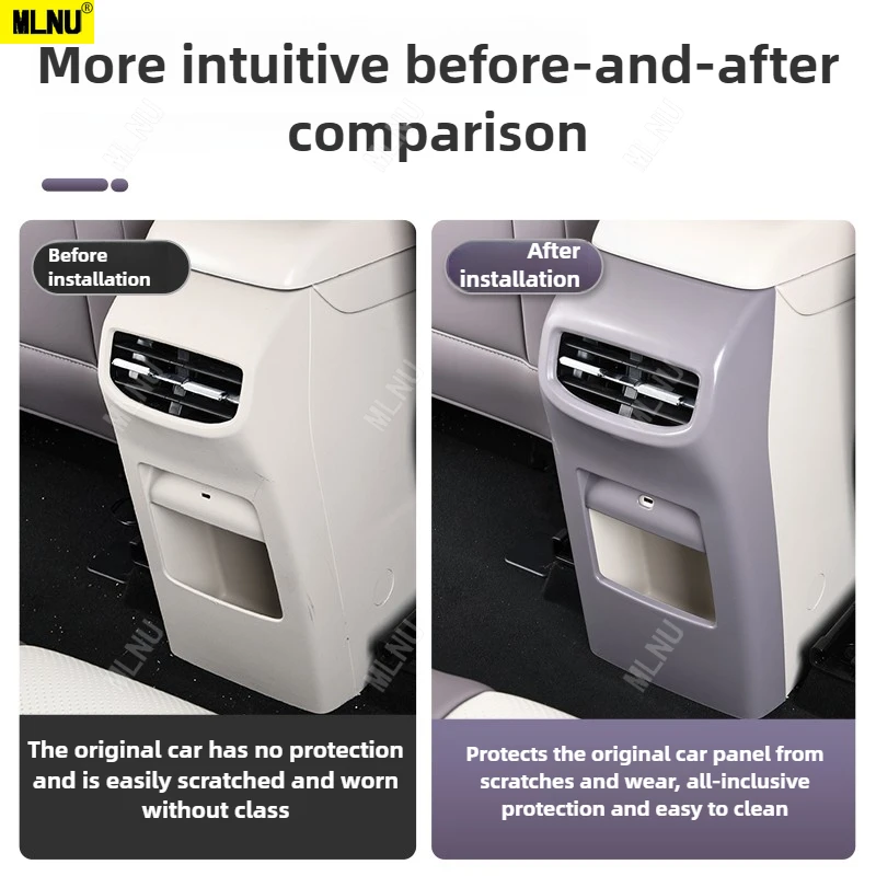 Plaque de coup de pied de siège arrière pour accessoires MG4 EV/ELECTRIC, matériau ABS 2026/2025 de qualité supérieure, résistant aux coups de pied et aux taches, étanche