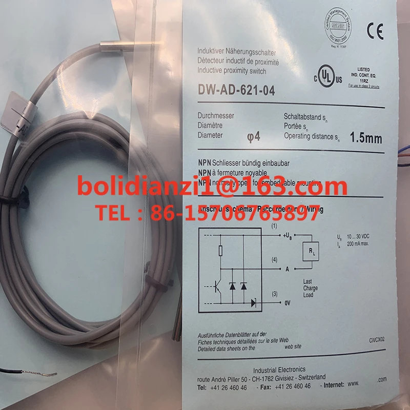 DW-AD-621-M8-223  In stock   New proximity switch sensor