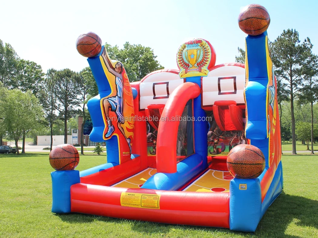 Newly Upgraded 4 In 1 Inflatable Multi-sport Game Ring Throwing Basketball Ring Popular Indoor Outdoor