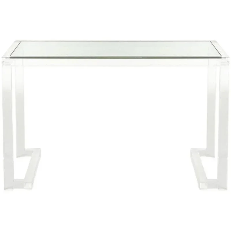 Simple home desk acrylic transparent boss office computer table light luxury dresser modern living room dining table