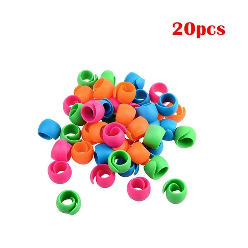 Dailylike-soporte de abrazaderas para bobina de hilo, 20 piezas, mantiene los carretes de hilo de rebobinar, accesorios de costura