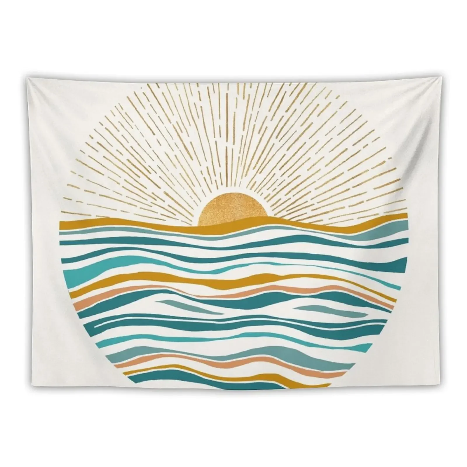 

Sun and Sea Abstract Landscape Tapestry Wall Coverings For Bedroom Decoration For Home Tapestry