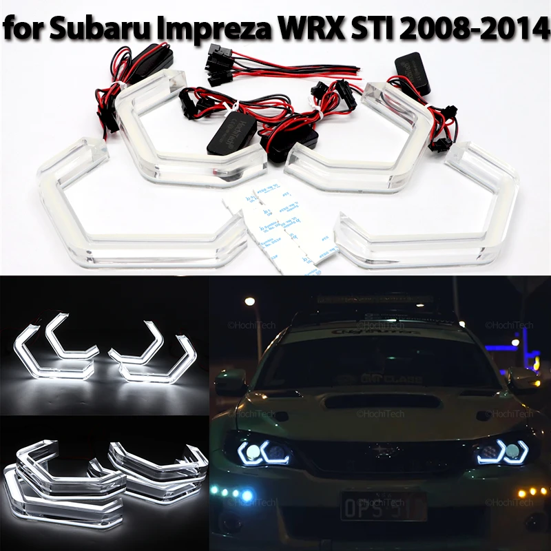 

LED Crystal Angel Eyes M4 Style DRL Halo Rings For Subaru Impreza WRX STI 2008-2014 Car Accessories