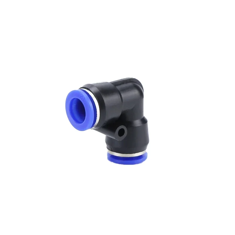 50/100/500/1000 Pcs Pneumatic Quick-Plug Connector PV-4/6/8/10/12/14/16 Right-Angle Elbow Connection Air Pressure PU Trachea