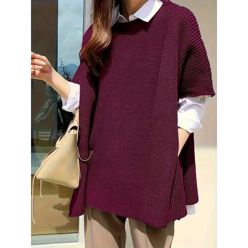 

Oversized Knit Vest Cape U 67114 Personalized Knitted Vest Women's Sweater Spring 2026 Fashion Online And Offline Available