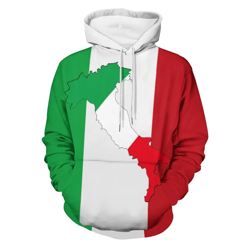 Italy Flag Map 3D Printed Hoodie For Men Clothes Fashion Sports New In Hoodies & Sweatshirts Italian Sports Army Pullovers