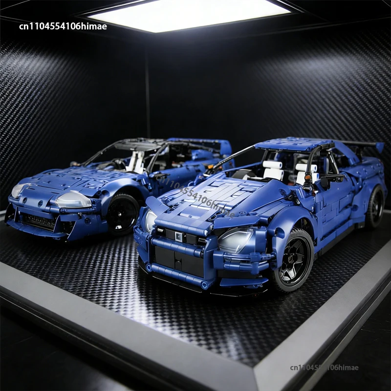 

НОВЫЕ конструкторы Skyline R34 GT-R Supra MK4: Спортивный гоночный автомобиль, техническая модель, кирпичики для сборки, игрушка, подарок на день рождения для детей
